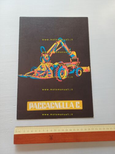 Paccagnella PC4 Special P5 Special escavatore anni 70 depliant originale