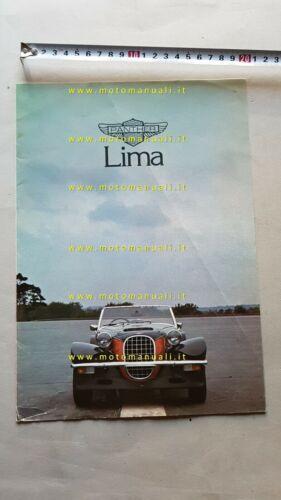 Panther Lima 1976 depliant originale inglese brochure