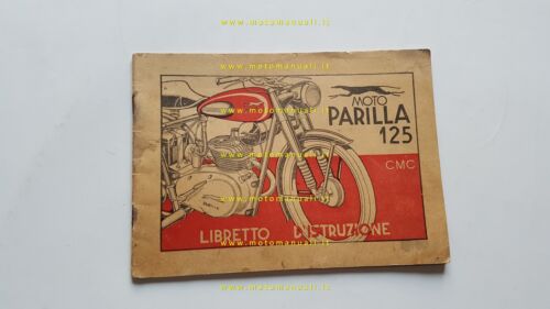 Parilla 125 1952 manuale uso manutenzione libretto originale owner's manual