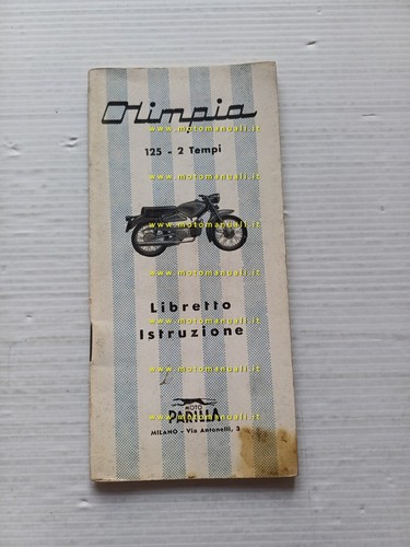 Parilla 125 Olimpia 2 Tempi manuale uso manutenzione italiano originale