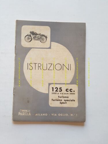 Parilla 125 Sport - Turismo Speciale -Turismo 1954 manuale uso …