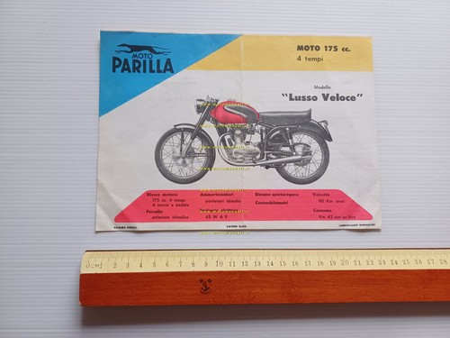 Parilla 175 Lusso Veloce depliant italiano originale
