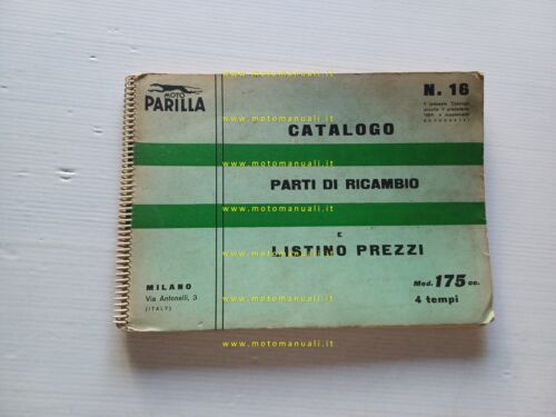 Parilla 175 Turismo- Lusso V.- Special- MSDS- Cross catalogo ricambi …