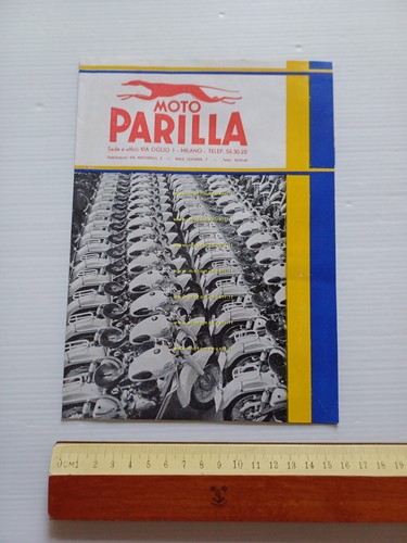 PARILLA catalogo produzione modelli 1954 depliant ITALIANO originale