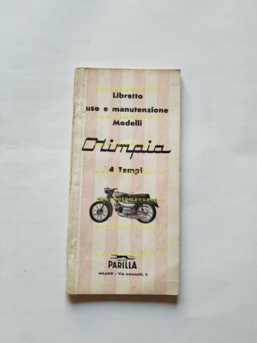 Parilla OLIMPIA 125-98 4 Tempi manuale uso manutenzione originale owner's …