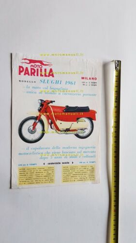Parilla produzione modelli 1961 depliant moto originale Brochure