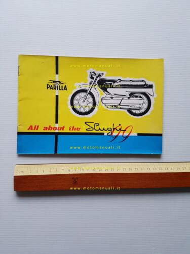 Parilla Slughi 99 1960 depliant INGLESE originale