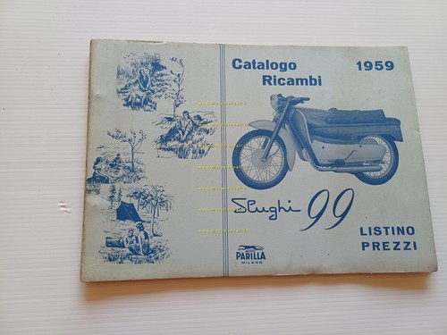 Parilla Slughi 99 4T 1959 catalogo ricambi originale spare part …