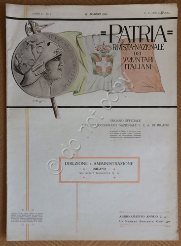 Patria - Rivista Nazionale dei Volontari Italiani - Anno 1 …