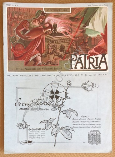 Patria - Rivista Nazionale dei Volontari Italiani - Anno 1 …