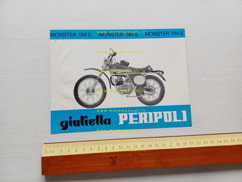 Peripoli Giulietta 50 Monster 5M/S depliant anni 60 italiano originale