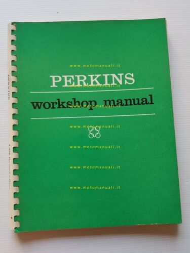 Perkins motori Diesel 4.236 1968 manuale officina INGLESE originale