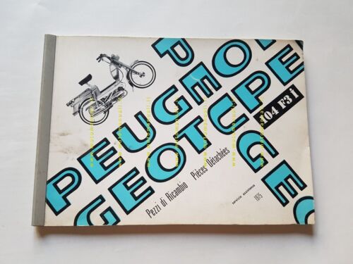 Peugeot 104 F3I 50 1975 catalogo ricambi originale spare parts …