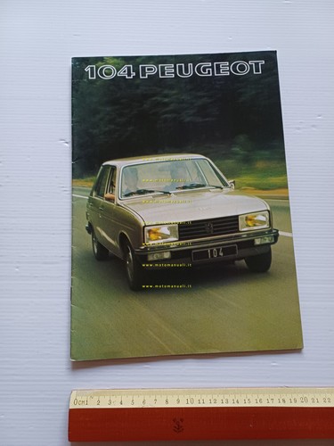Peugeot 104 tutti modelli 1977 depliant ITALIANO originale