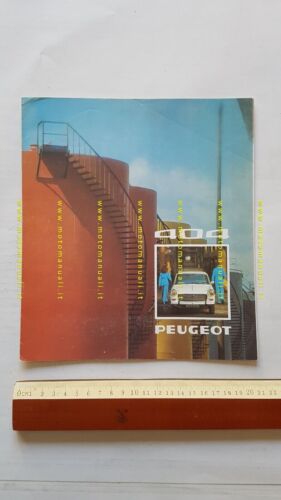 PEUGEOT 404 1975 depliant FRANCESE originale FRENCH text