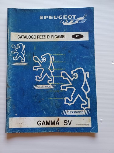 Peugeot 50 gamma modelli SV 1995 catalogo ricambi scooter originale