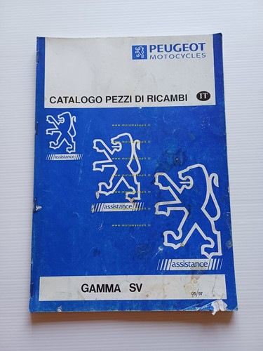 Peugeot 50 gamma modelli SV 1997 catalogo ricambi scooter originale