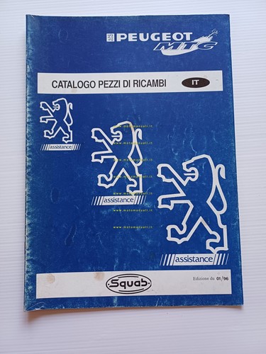 Peugeot 50 Squab 1996 catalogo ricambi scooter italiano originale
