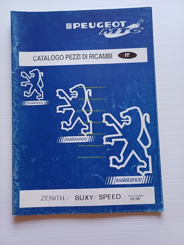 Peugeot 50 Zenith - Buxy -Speed 1995 catalogo ricambi scooter …