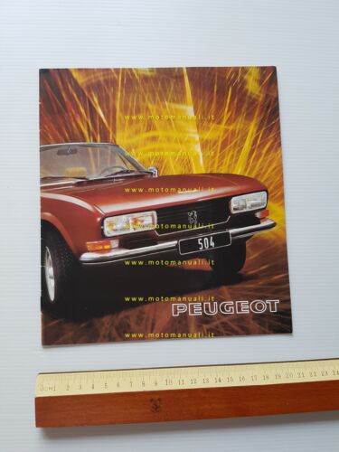 Peugeot 504 Coupè - 504 Cabriolet 1975 depliant originale francese