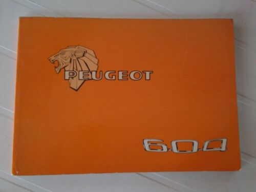 Peugeot 604 1977 manuale uso originale italiano genuine owner's manual