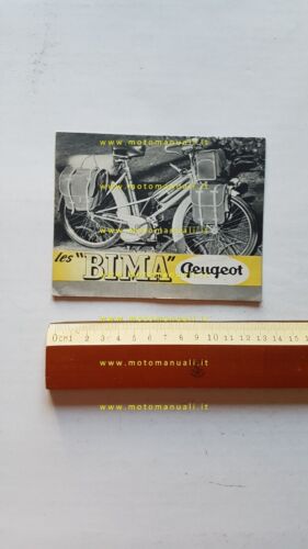 Peugeot BIMA micromotore 1953 depliant FRANCESE originale brochure