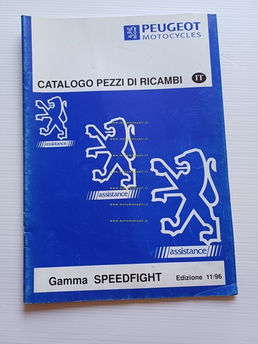 Peugeot gamma Speedfight 1996-97 catalogo ricambi scooter italiano originale
