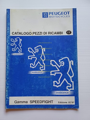 Peugeot gamma Speedfight 1997 catalogo ricambi scooter italiano originale