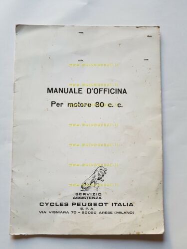 Peugeot motore 80 scooter anni 80 manuale officina originale italiano