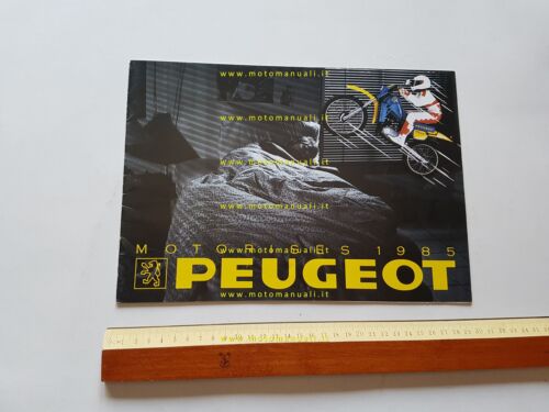 Peugeot produzione moto ciclomotori scooter 1985 depliant francese originale