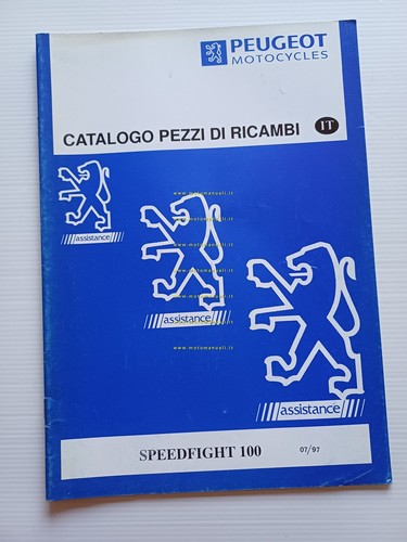 Peugeot Speedfight 100 1997 catalogo ricambi scooter italiano originale