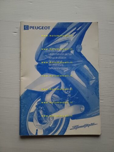 Peugeot Speedfight 50 scooter manuale uso manutenzione ITALIANO originale