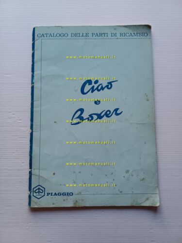 Piaggio 50 Ciao - Boxer 1970 catalogo ricambi originale spare …