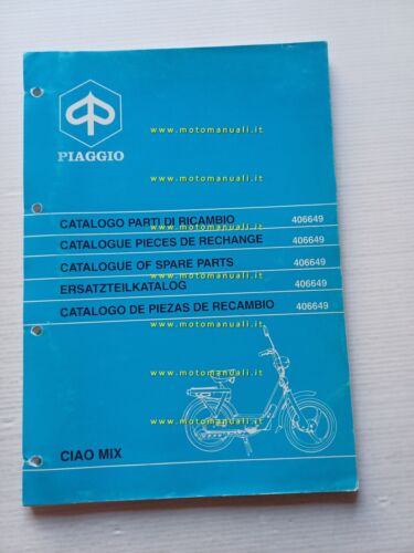 Piaggio 50 Ciao Mix 1995 catalogo ricambi originale