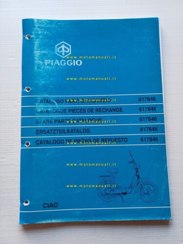 Piaggio 50 Ciao ZAPC 2002 catalogo ricambi originale