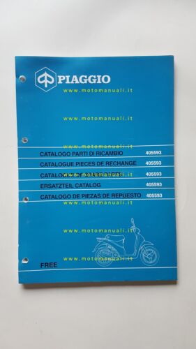 Piaggio 50 Free 1992 catalogo ricambi originale