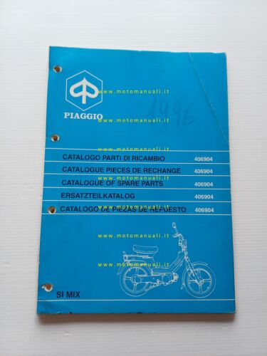 Piaggio 50 Si Mix 1996 catalogo ricambi originale