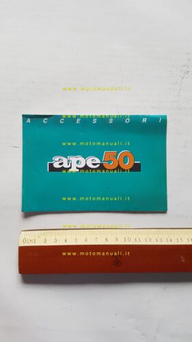 Piaggio Ape 50 Accessori anni 90 depliant originale italiano