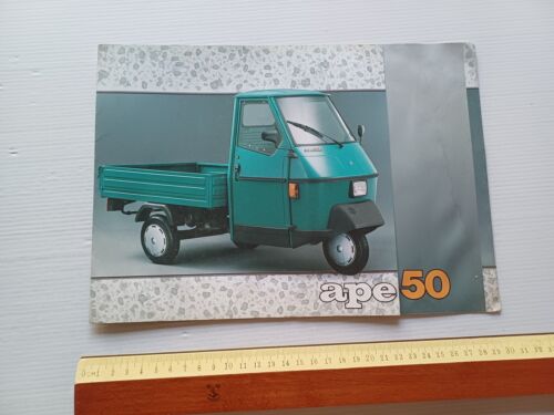 Piaggio Ape 50 anni 90 depliant originale ITALIANO motocarro