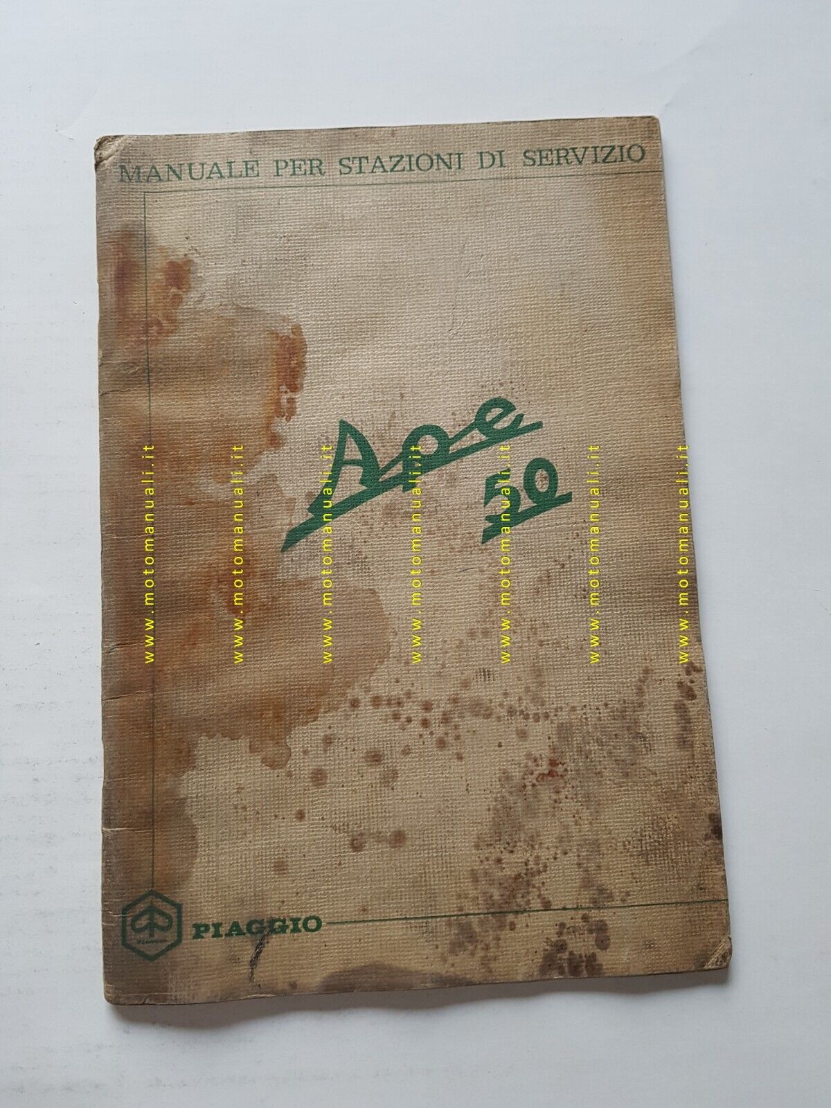 Piaggio Ape 50 Motocarro 1969 manuale officina originale workshop manual