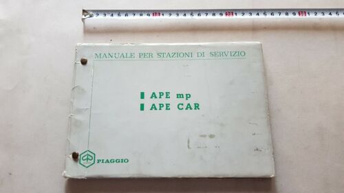 Piaggio APE mp -APECAR 1972 motocarro manuale officina originale workshop …