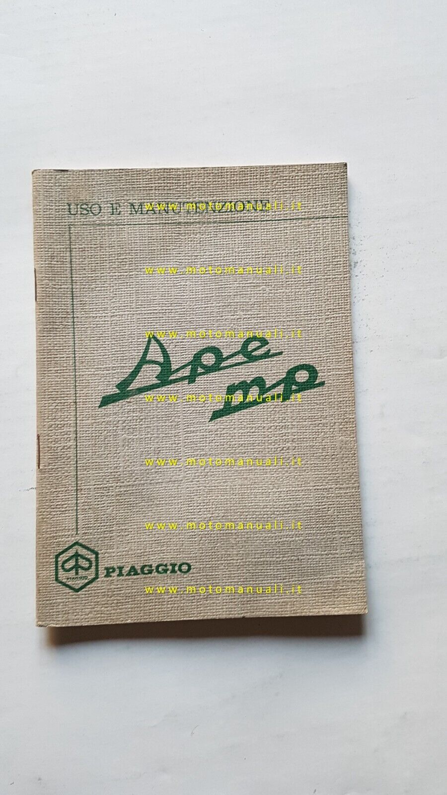 Piaggio Ape MP 1967 manuale uso manutenzione libretto originale