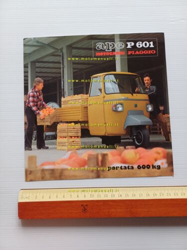 Piaggio Ape P 601 1978 depliant originale italiano