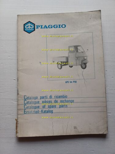 Piaggio Ape TM P 50 TL4T 1986 catalogo ricambi originale