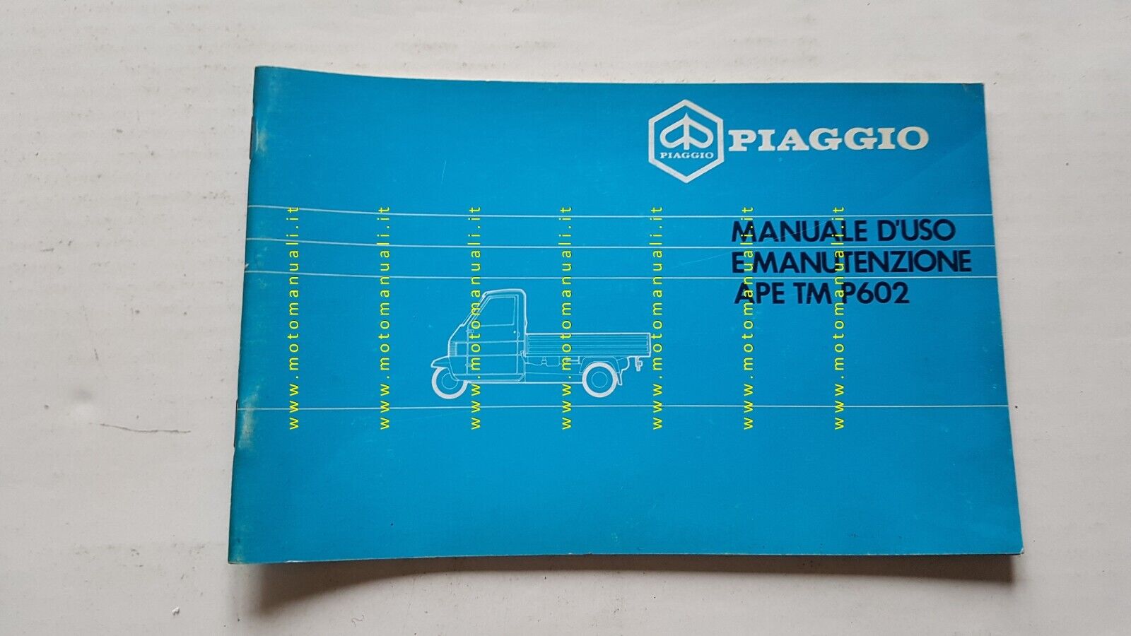Piaggio APE TM P602 1982 manuale uso manutenzione libretto originale