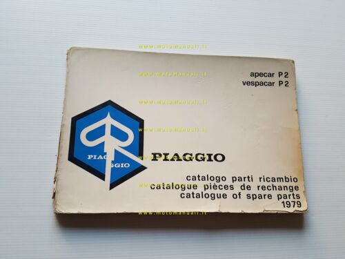 Piaggio APECAR P2 - VESPACAR P2 1979 catalogo ricambi originale