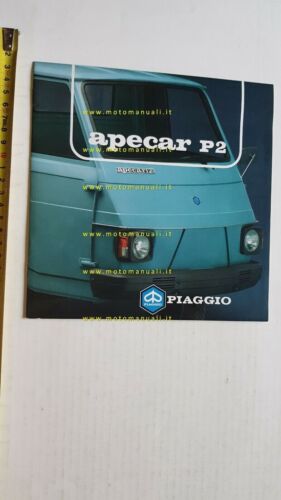 Piaggio Apecar P2 1983 Motocarro depliant ORIGINALE brochure 3 wheeler