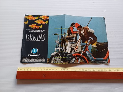 Piaggio Bravo 50 1973 depliant italiano originale