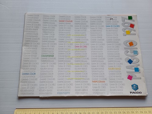 Piaggio cartella colori tutti modelli 1997 depliant originale