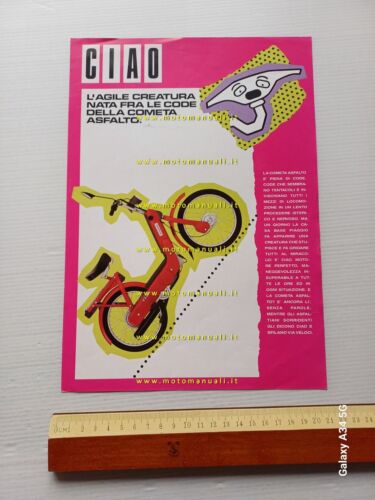 Piaggio Ciao 50 1991 depliant italiano originale